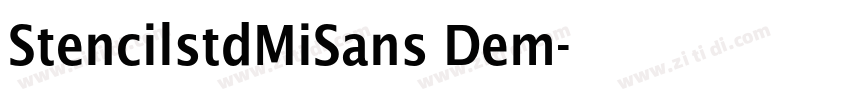 StencilstdMiSans Dem字体转换
